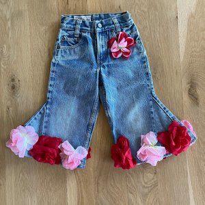 NWOT RACHEL LONDON VTG LEVIS w/ pink & red flowers
